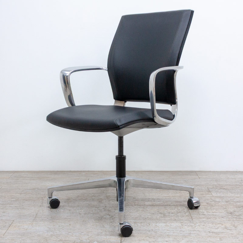 KLOBER Moteo en cuir Noir / Chromé