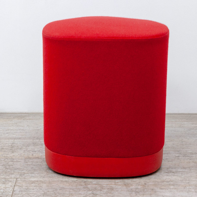 Pouf en tissu Rouge