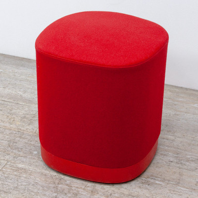 Pouf en tissu Rouge