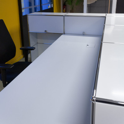 USM HALLER Banque d'accueil Blanc