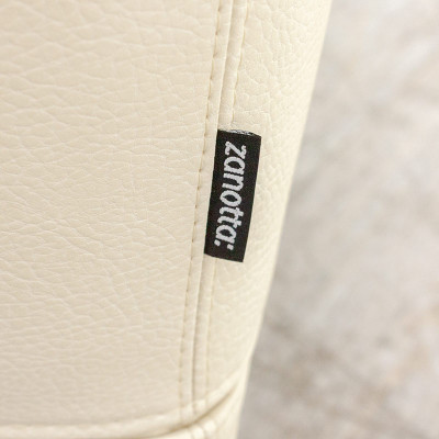 ZANOTTA Canapé en cuir Blanc cassé