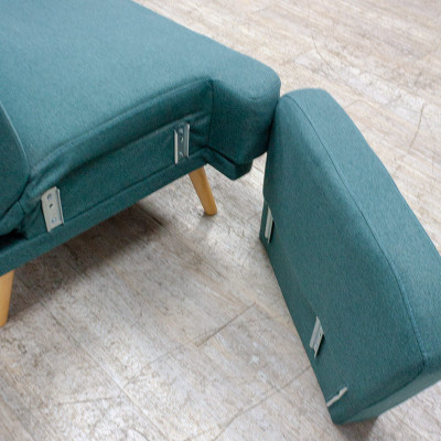 MDM Elvis Canapé lit Turquoise