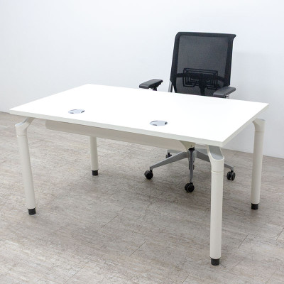MAJENCIA Bureau droit L140 Blanc