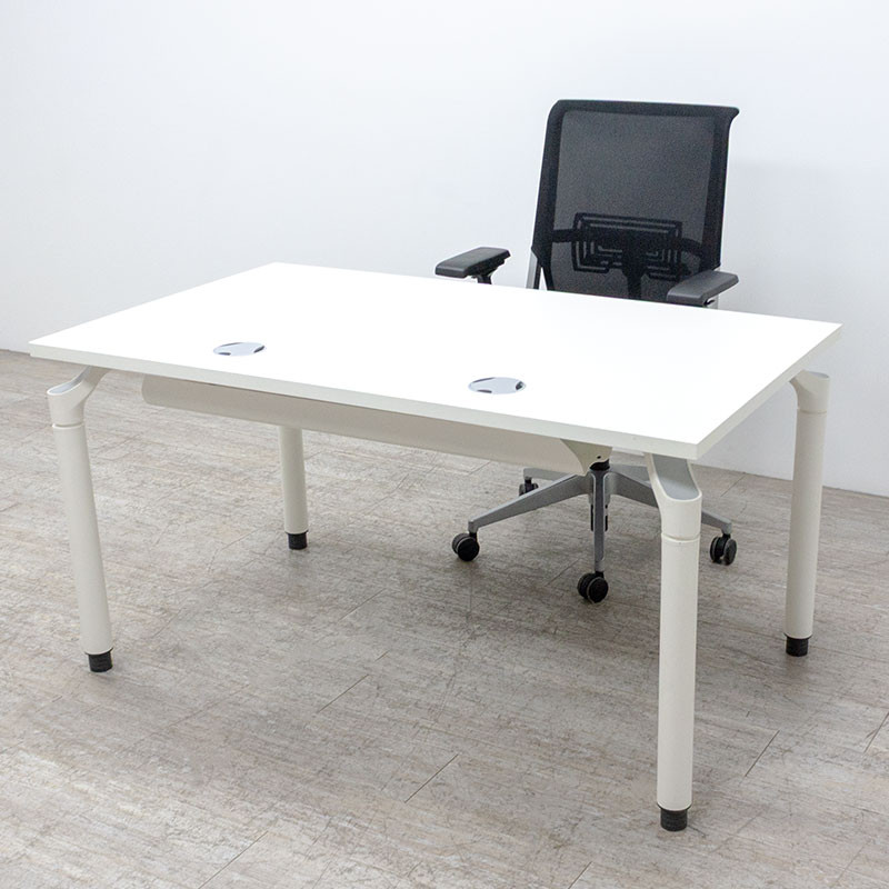 MAJENCIA Bureau droit L140 Blanc