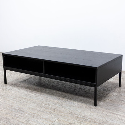 Table basse L120 en bois Noir