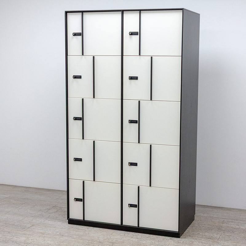 Vestiaire 10 cases Noir / Blanc