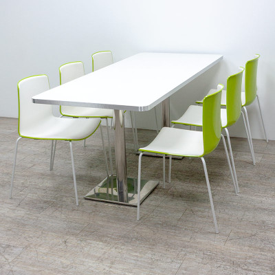 Table de réfectoire L179 Blanc