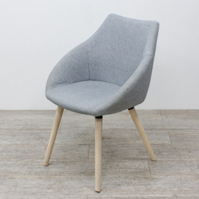 Fauteuil Lounge Gris Clair