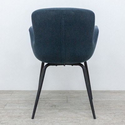 Chaise en tissu Bleu