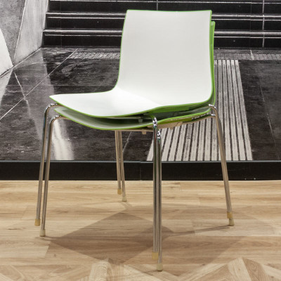 Chaise Arper Catifa 46 Blanc / Vert