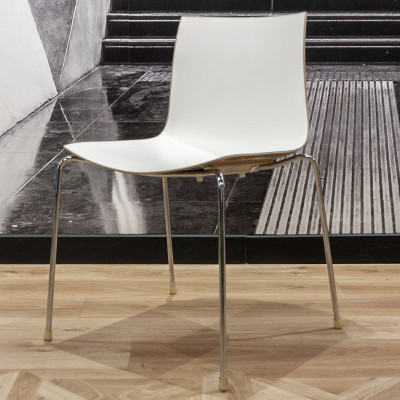 Chaise Arper Catifa 46 Blanc /Beige