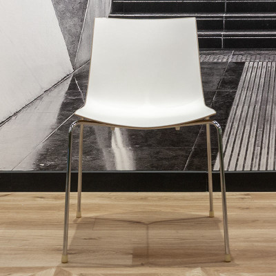 Chaise Arper Catifa 46 Blanc /Beige