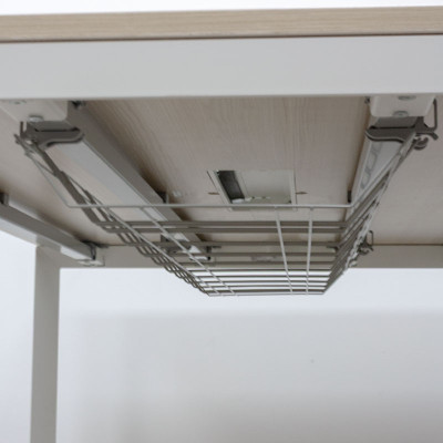 HERMAN MILLER table Frêne / Blanc