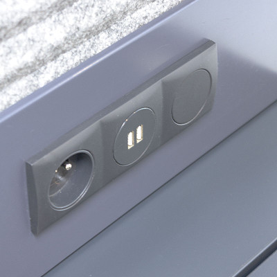 Cabine de confidentialité Turquoise