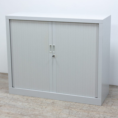 Armoire basse L120 Gris Clair