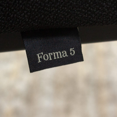 FORMA 5 Chaise à roulette Noir