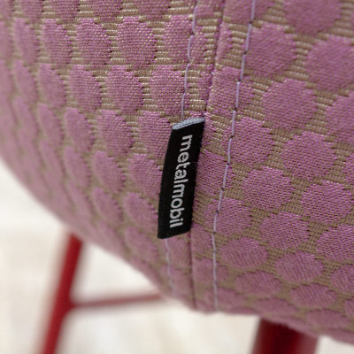 METALMOBIL Chaise Rouge / Rose