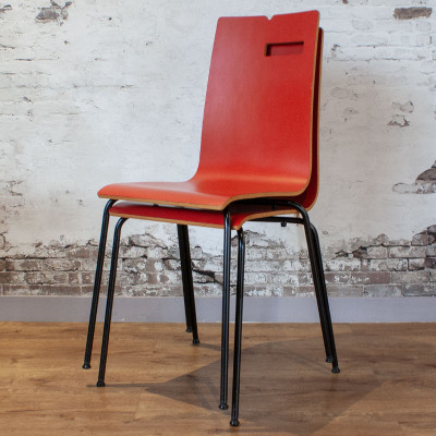 SiF Chaise en Bois Rouge