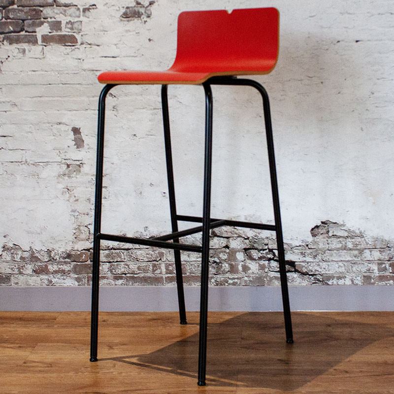 SiF Tabouret haut en Bois Rouge