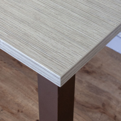 Table réfectoire L120 bois Gris