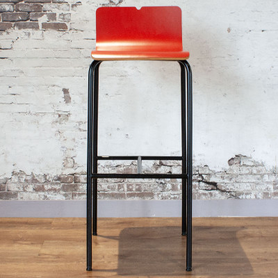 SiF Tabouret haut en Bois Rouge