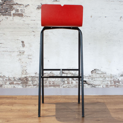 SiF Tabouret haut en Bois Rouge