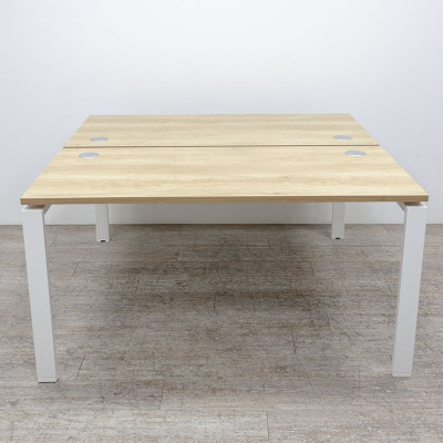 BURONOMIC Bench L140 Chêne / Blanc