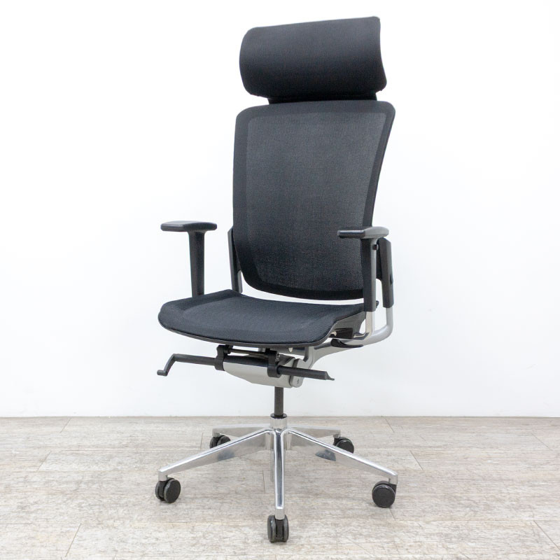 EUROSIT Fauteuil en résille Noir 4D