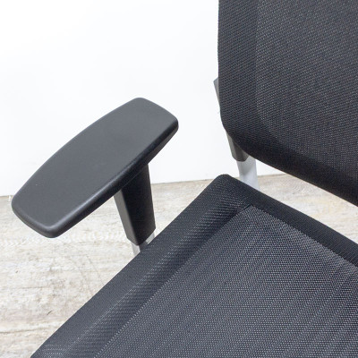 EUROSIT Fauteuil en résille Noir 4D