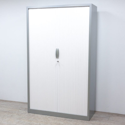 Armoire haute L120 Gris / Blanc
