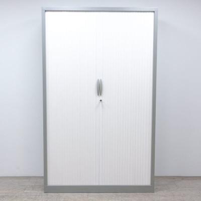 Armoire haute L120 Gris / Blanc