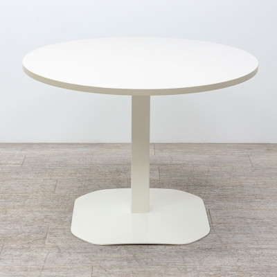 Majencia table ronde Blanc / Gris