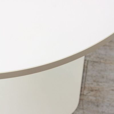 Majencia table ronde Blanc / Gris