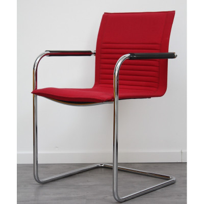 Chaise visiteur luge Rouge