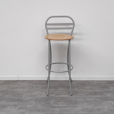 Tabouret de bar Hêtre / Gris