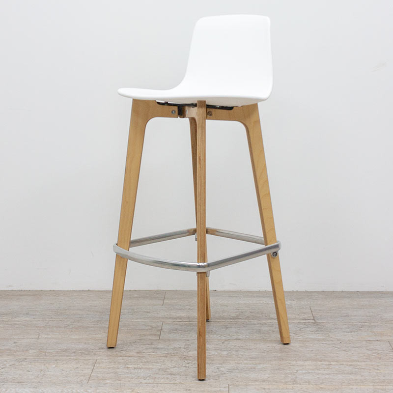 Tabouret Enea Lottus Wood Blanc
