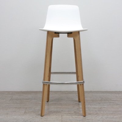 Tabouret Enea Lottus Wood Blanc