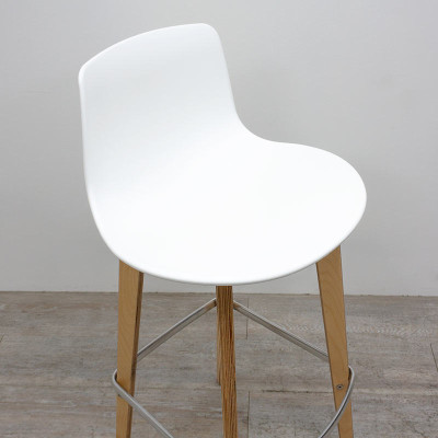 Tabouret Enea Lottus Wood Blanc