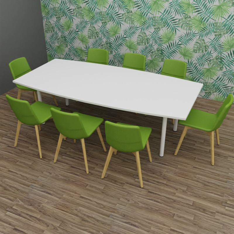 Table L240 8 - 10 personnes Blanc