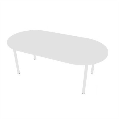 Table L200 6 - 8 personnes Blanc