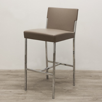 Tabouret Moroso Simili cuir Taupe