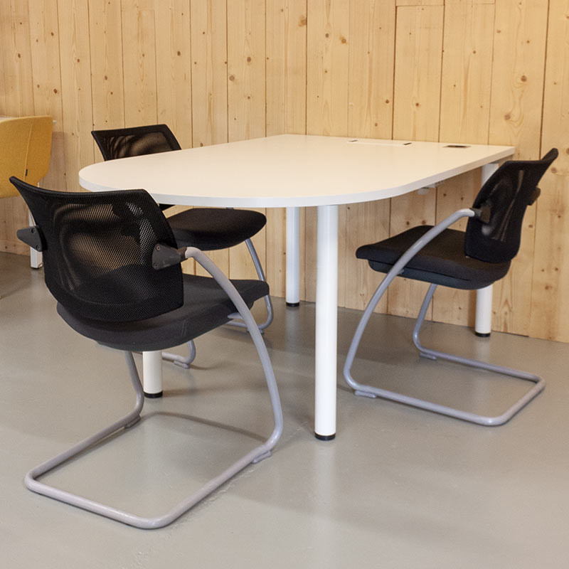 Table de meeting H 75 Blanc