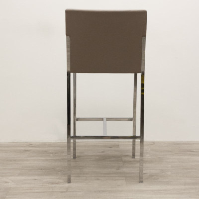 Tabouret Moroso Simili cuir Taupe