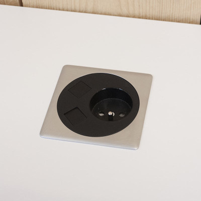 Table de meeting H 75 Blanc