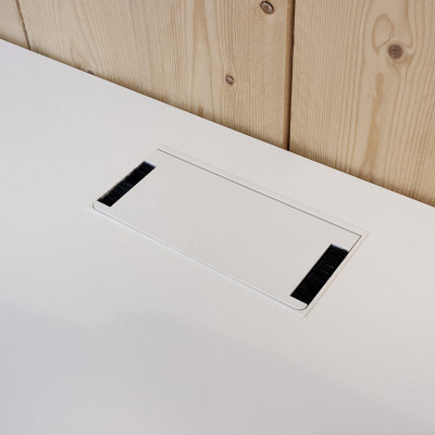 Table de meeting H 75 Blanc