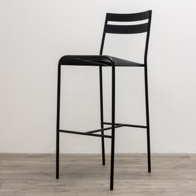 Tabouret en métal Noir