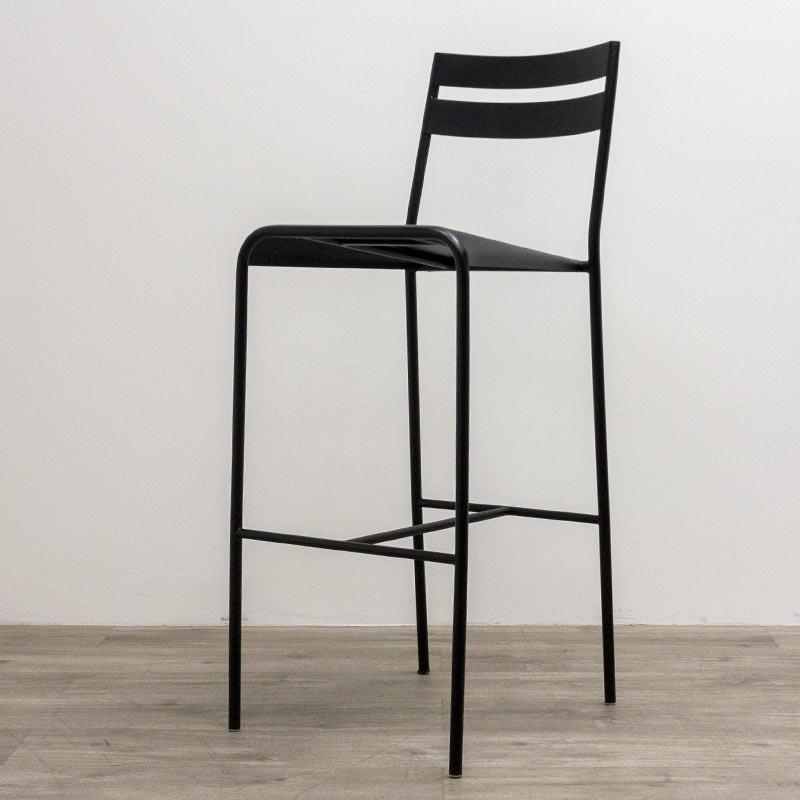 Tabouret en métal Noir