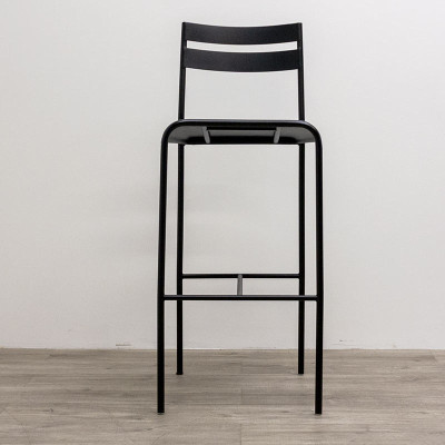 Tabouret en métal Noir