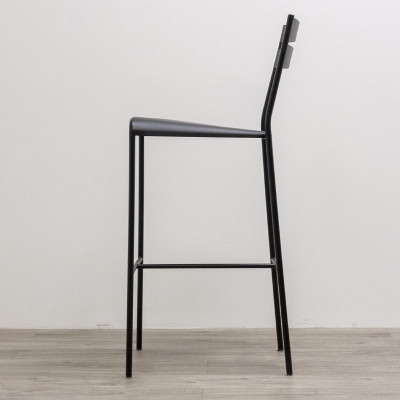 Tabouret en métal Noir