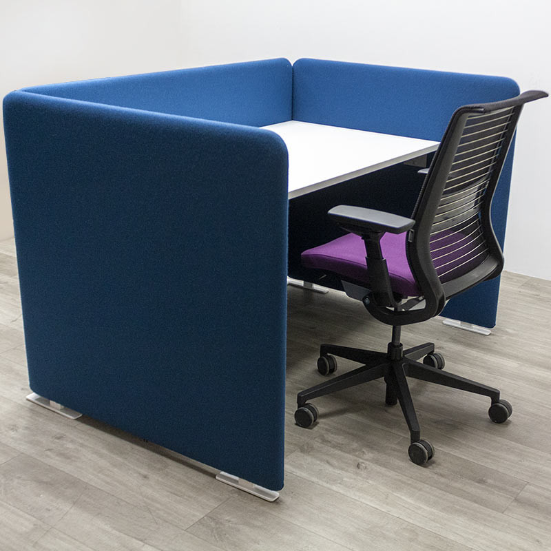 Bureau acoustique Bleu L140